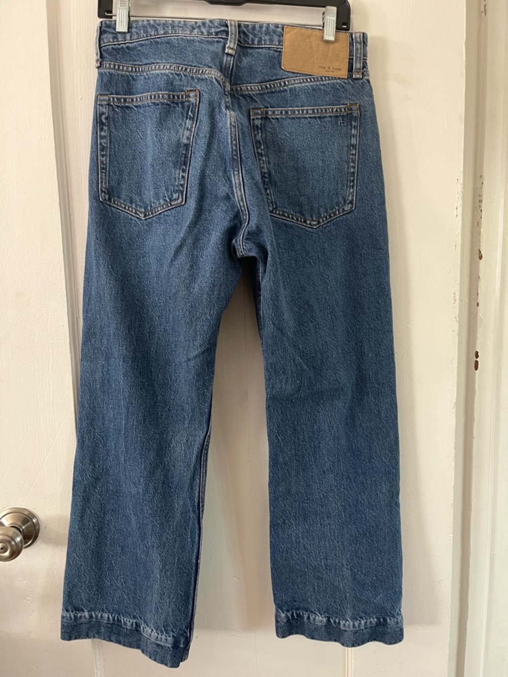 Rag & Bone Maya High Rise Crop Flare Jean Size 28 Rye Harbor Wash - Picture 4 of 15